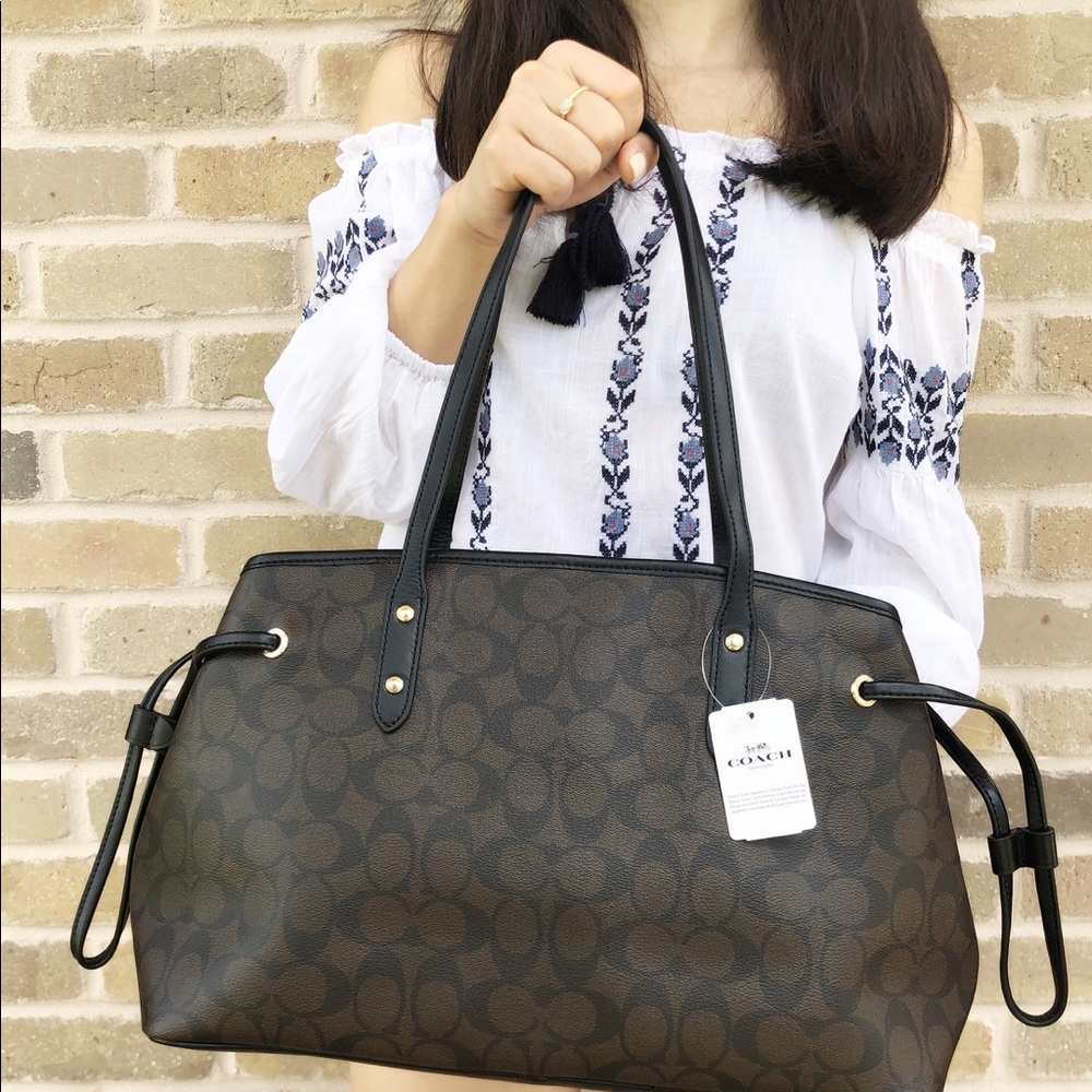 Gaby’sBags👜💕- Coach  Large purse Brown Black - Picture 3 of 8